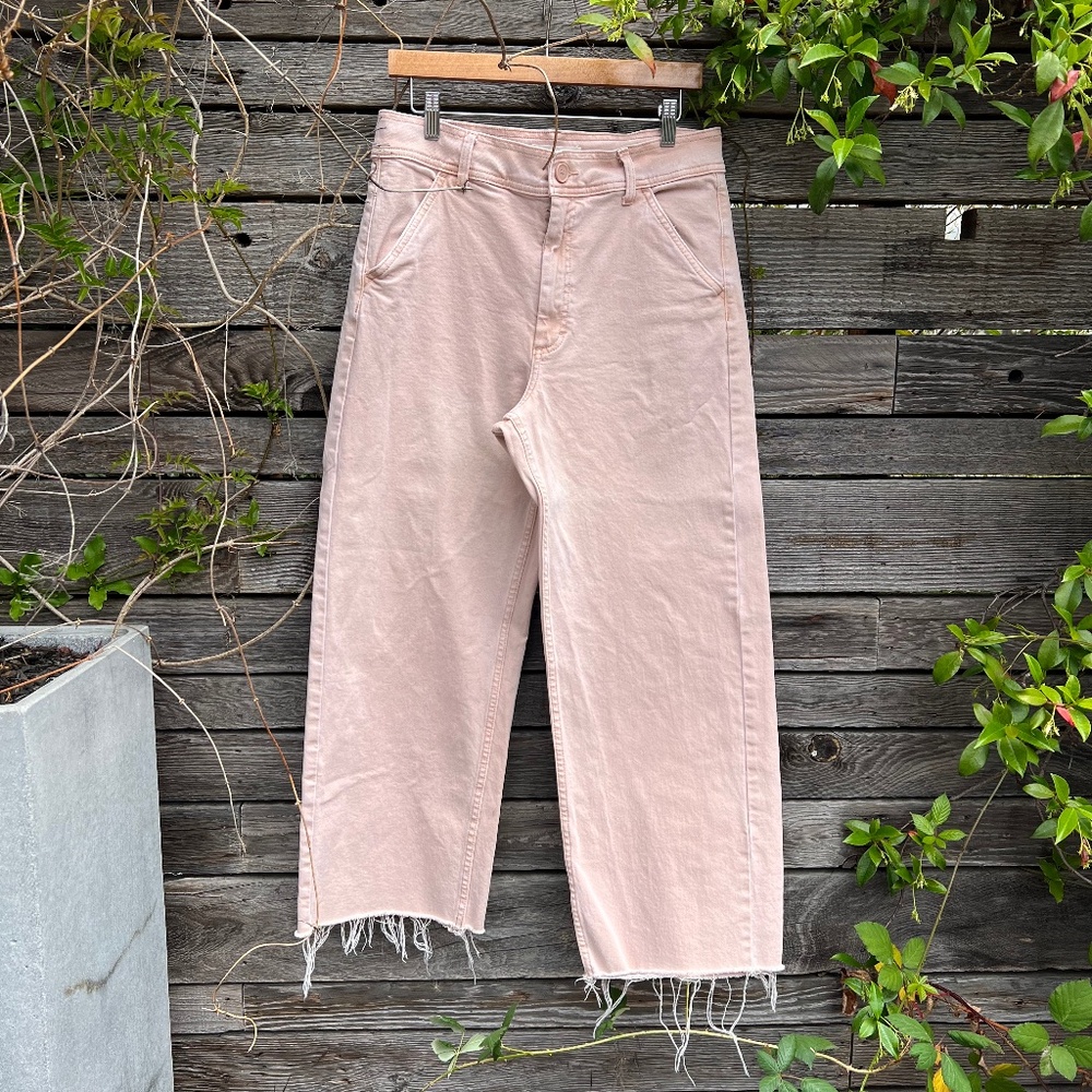 Lucky Brand High Waisted Wide leg pant in Blush - Size 12/31